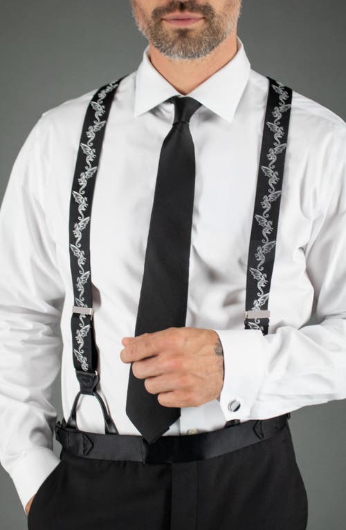 Shop Trafalgar Sutton Silk X-long Tie In Black