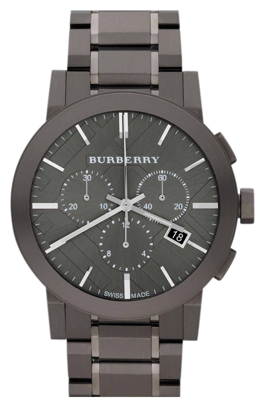 burberry chronograph bracelet watch