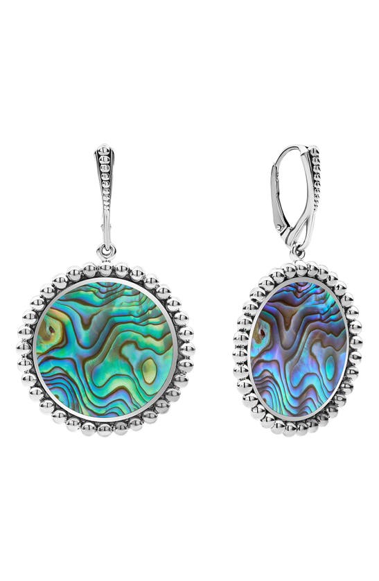 Lagos Sterling Silver Maya Blue Ceramic Stud Earrings main image 0