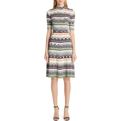 Missoni Multi Stripe Sweater Dress, 8 IT - Grey