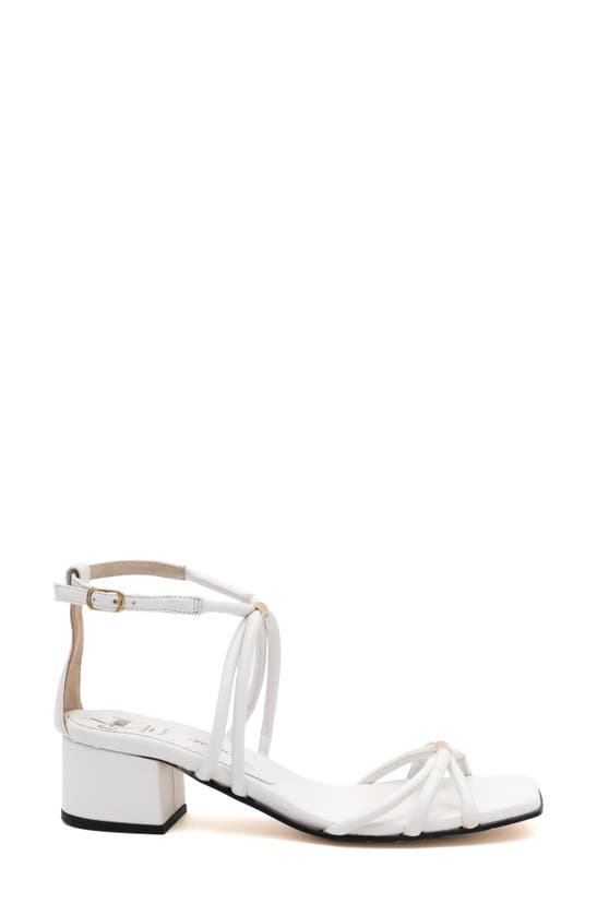 Amalfi By Rangoni Manchester Ankle Strap Sandal In White Parmasoft