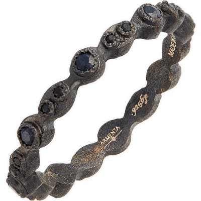 Armenta Old World Black Stackable Ring