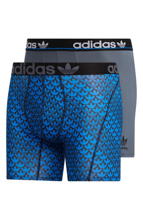 Adidas Originals Adidas Assorted 2-pack Originals Boxer Briefs In Blue