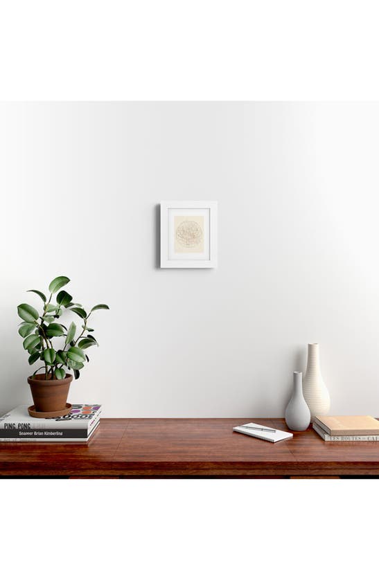 Deny Designs Visible Heavens Framed Art Print In Gold