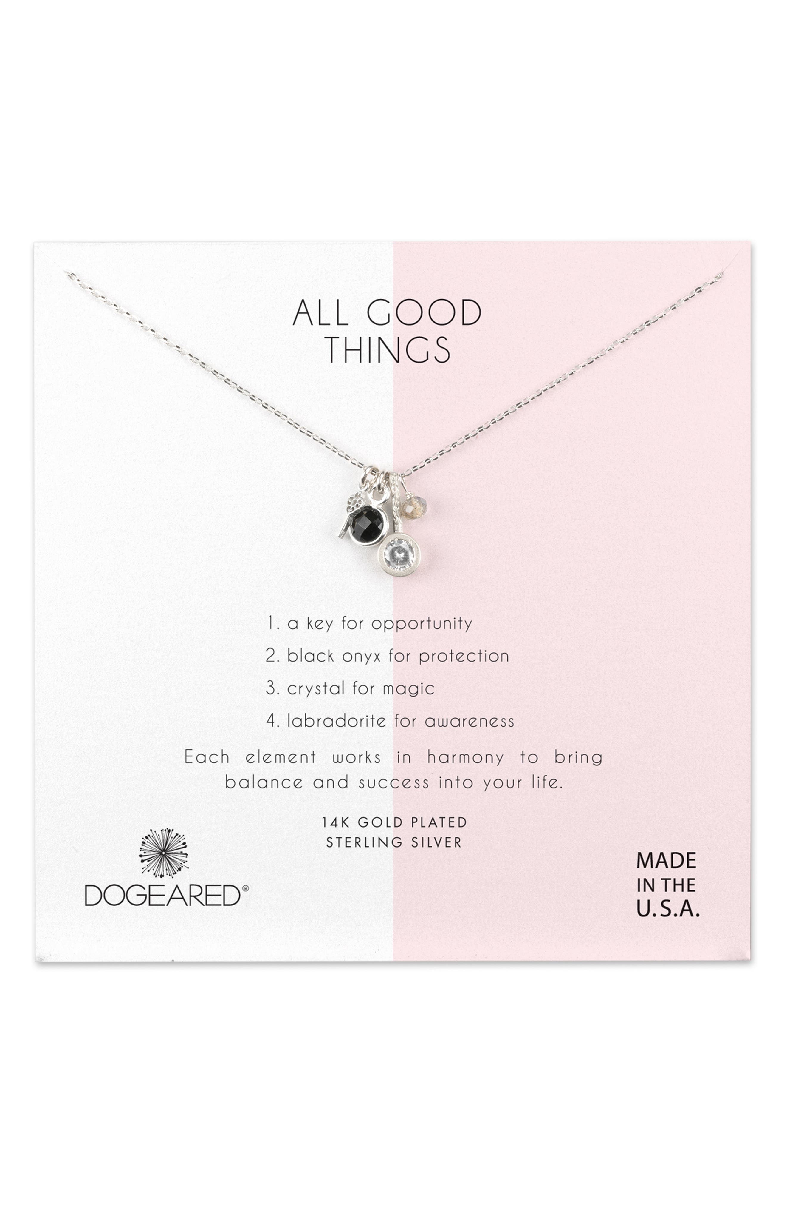 Dogeared All Good Things Onyx Necklace Nordstrom