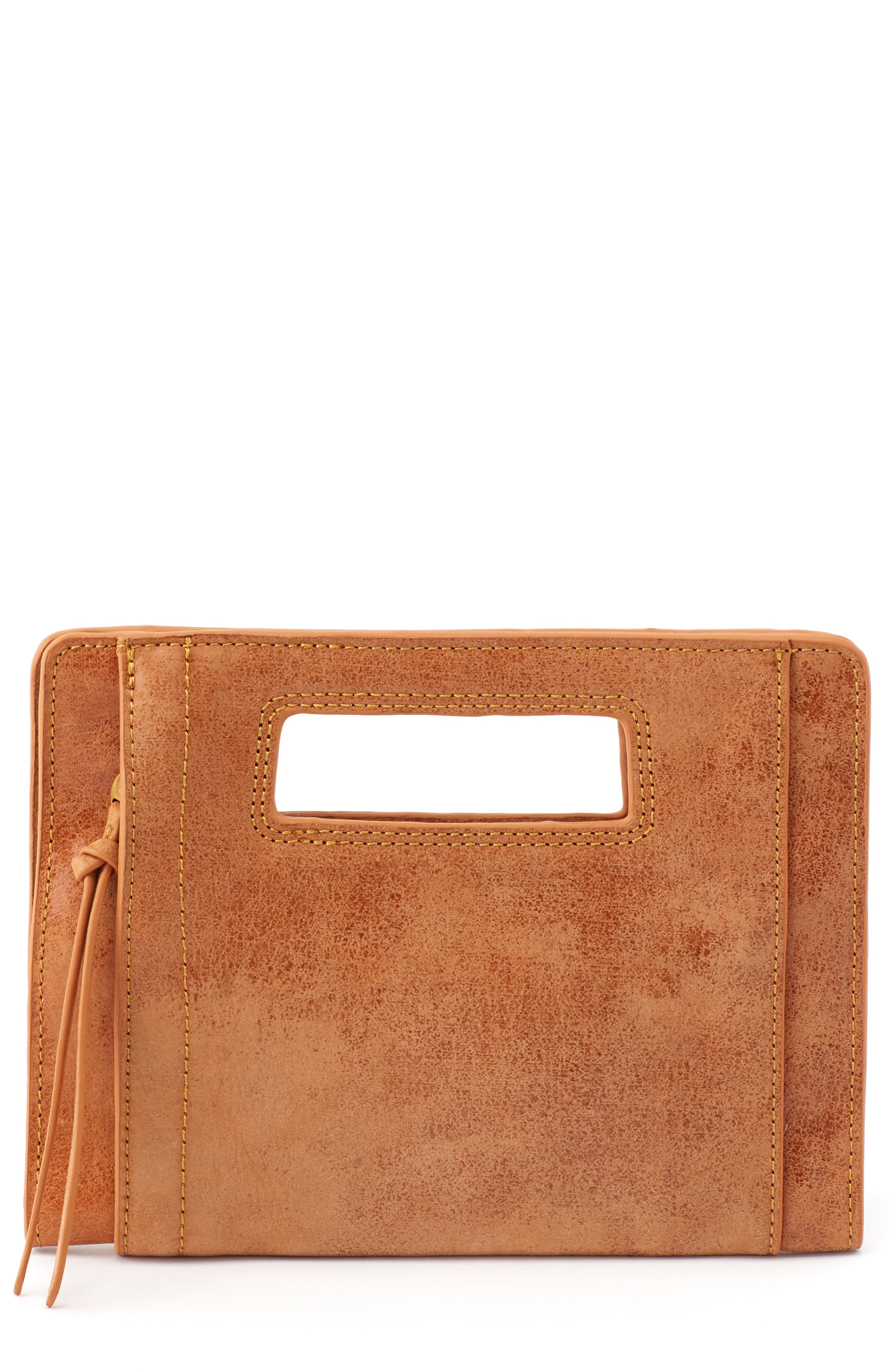 brown clutch