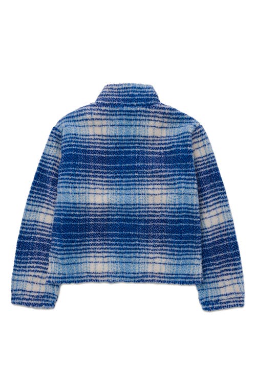 HONOR THE GIFT HONOR THE GIFT ROBINSON PLAID HIGH PILE FLEECE JACKET 