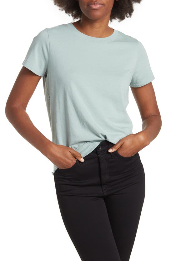 Madewell Vintage Crew Neck Cotton T-shirt In Frosted Sage