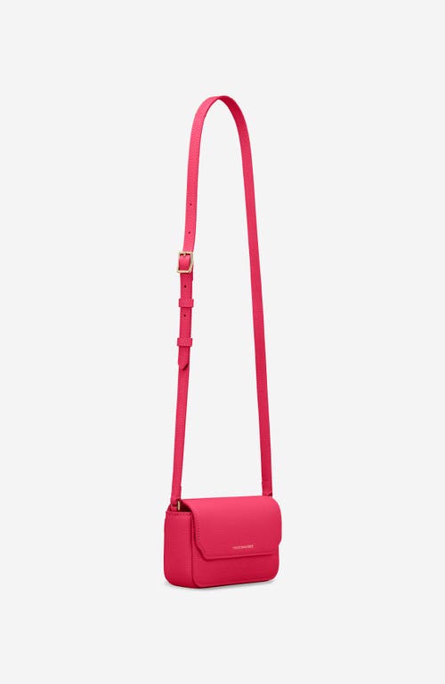 Shop Maison De Sabre Maison De Sabré Micro Leather Flap Bag In Shibuya Fuchsia