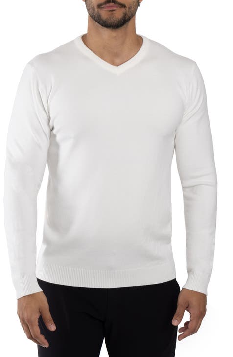 All white sweater mens best sale