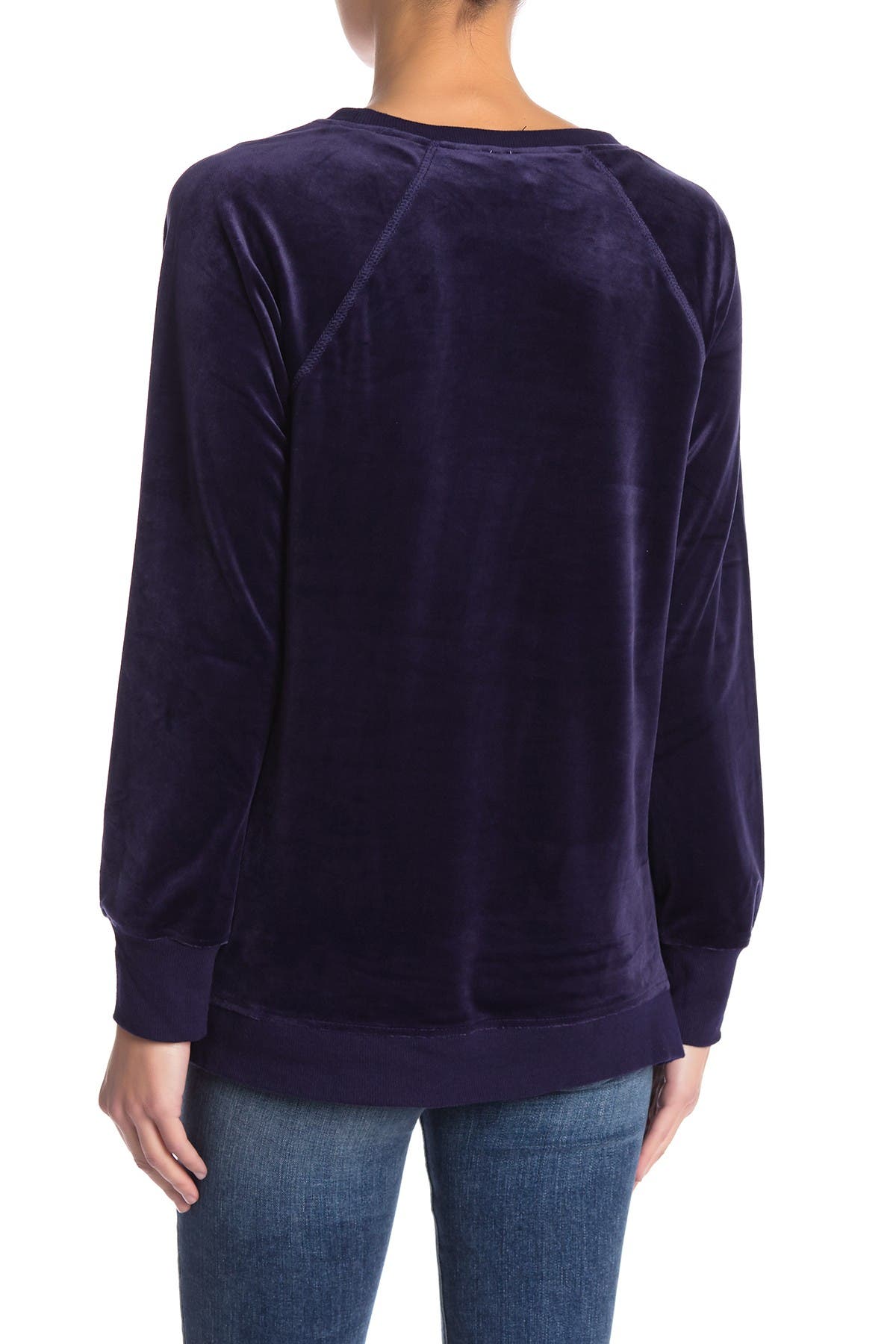 Cable & Gauge Velour Sweatshirt Nordstrom Rack