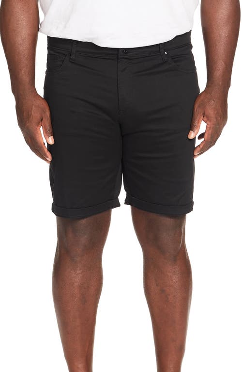 Johnny Bigg Marshall Stretch Five-Pocket Shorts in Black
