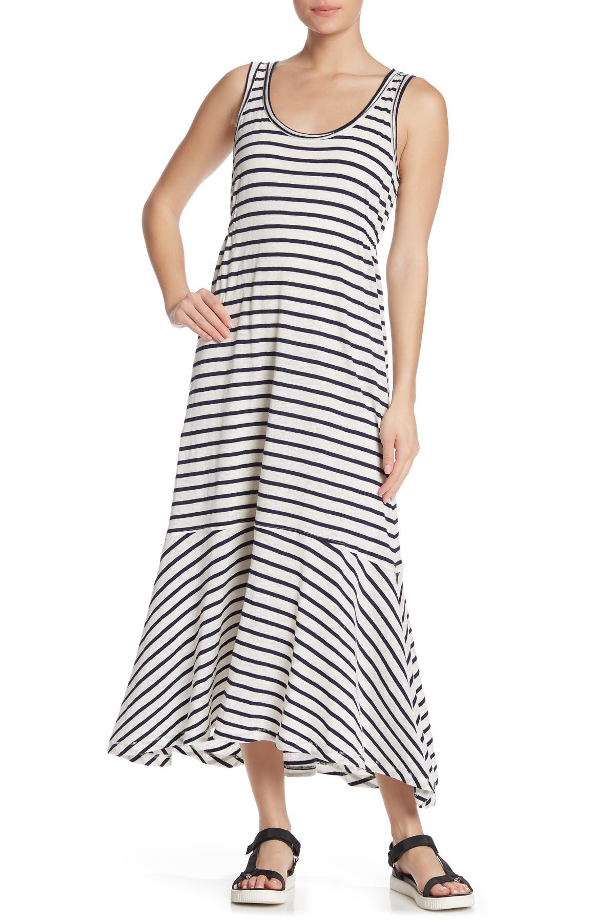 splendid striped maxi dress