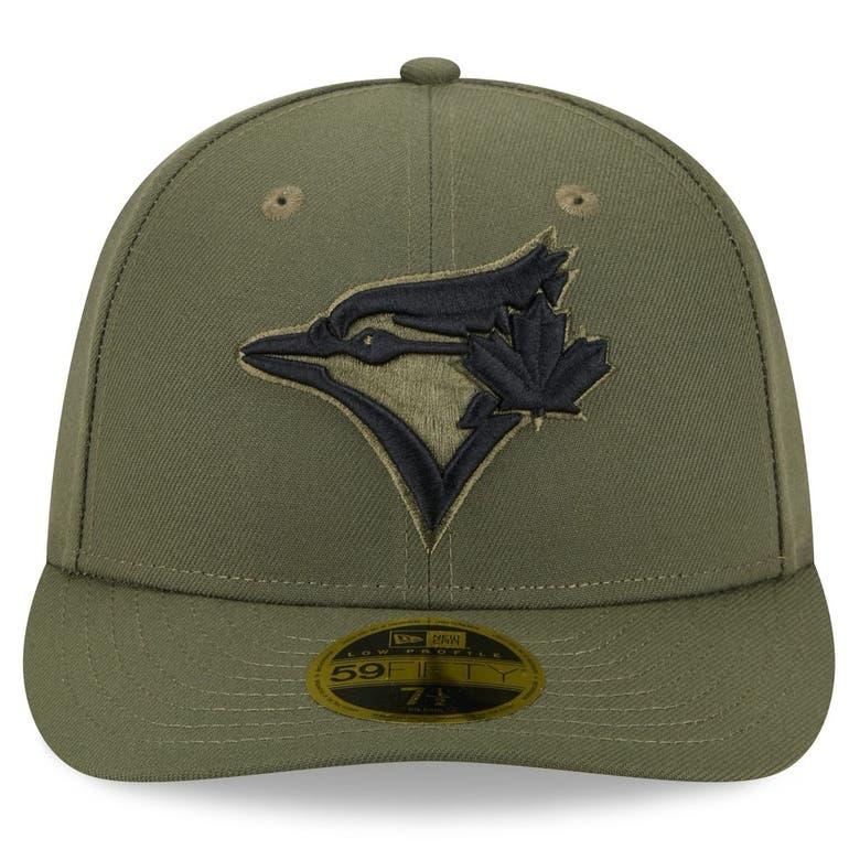 NEW ERA NEW ERA  GREEN TORONTO BLUE JAYS 2023 ARMED FORCES DAY LOW PROFILE 59FIFTY FITTED HAT