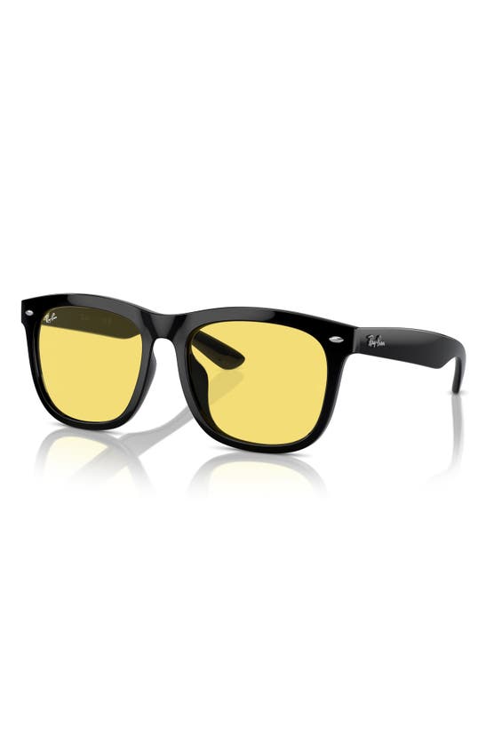 Shop Ray Ban Ray-ban Square 57mm Sunglasses In Black