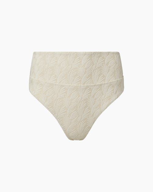 Shop Onia Emelia Bikini Bottom In White/gold