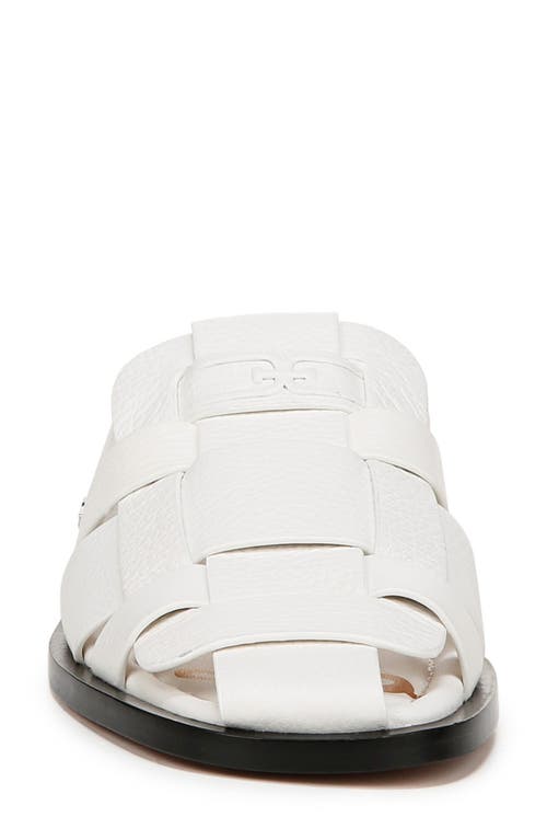 Shop Sam Edelman Dina Fisherman Mule In Bright White