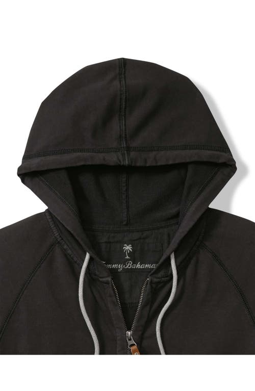 Tommy Bahama Ben & Terry Cotton Zip-up Hoodie In Coal