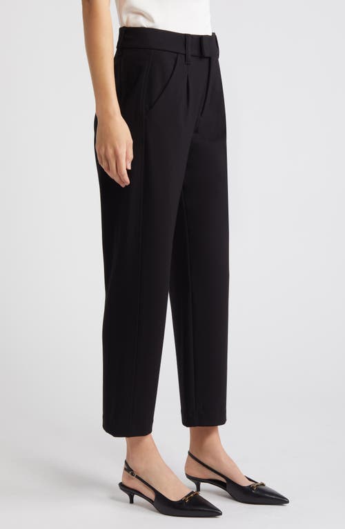 Wit & Wisdom 'ab'solution Skyrise Pleated Ankle Straight Leg Pants In Black