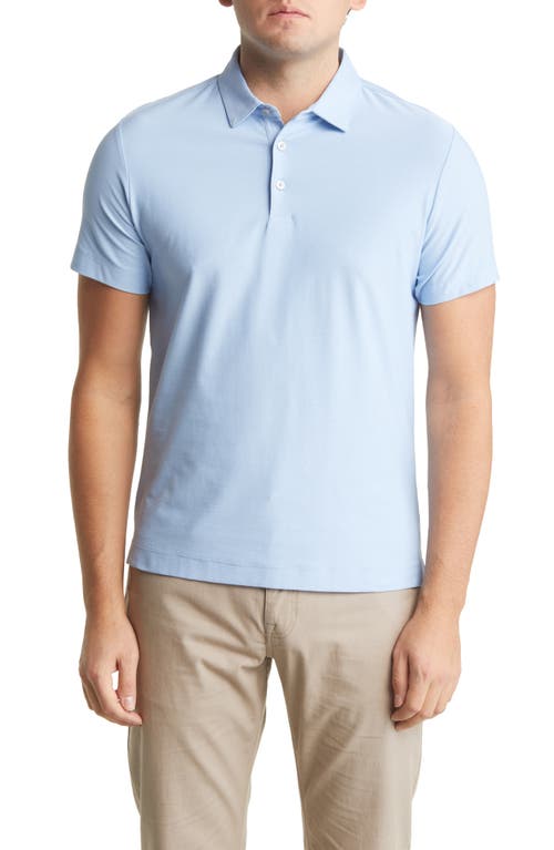 Hickman Short Sleeve Polo Shirt in Blue Bell