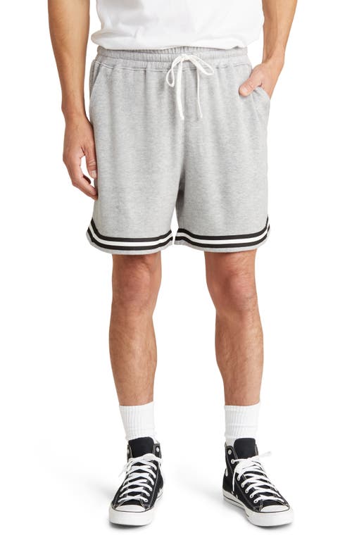 Fleece Basketball Shorts in Grey Heather
