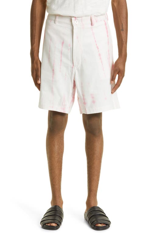 Leeward Organic Cotton Shorts in Pink White