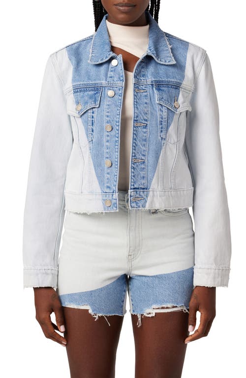 Gia Classic Trucker Denim Jacket in Extracted Triangle