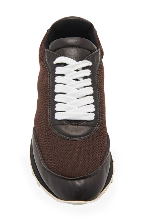 Shop The Row Owen Leather & Mesh Sneaker In Brown/black