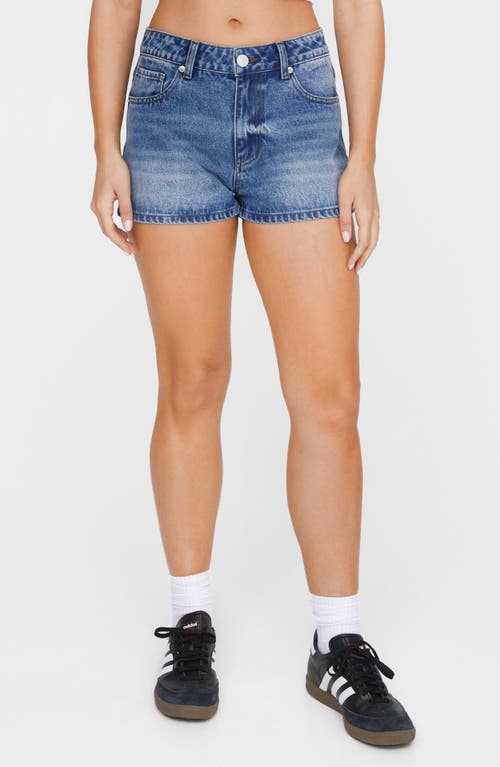 Shop Nasty Gal Cheeky Denim Shorts In Authentic Midwash