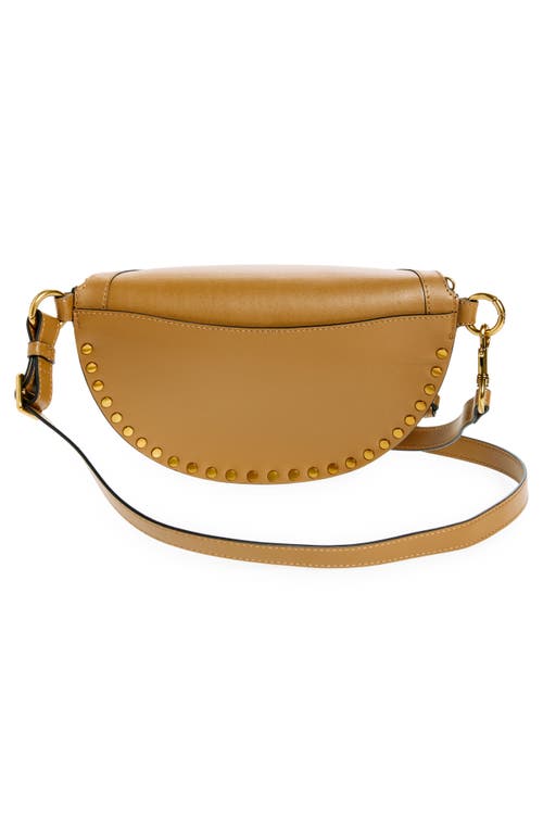 Shop Isabel Marant Skano Stud Crossbody Bag In Khaki