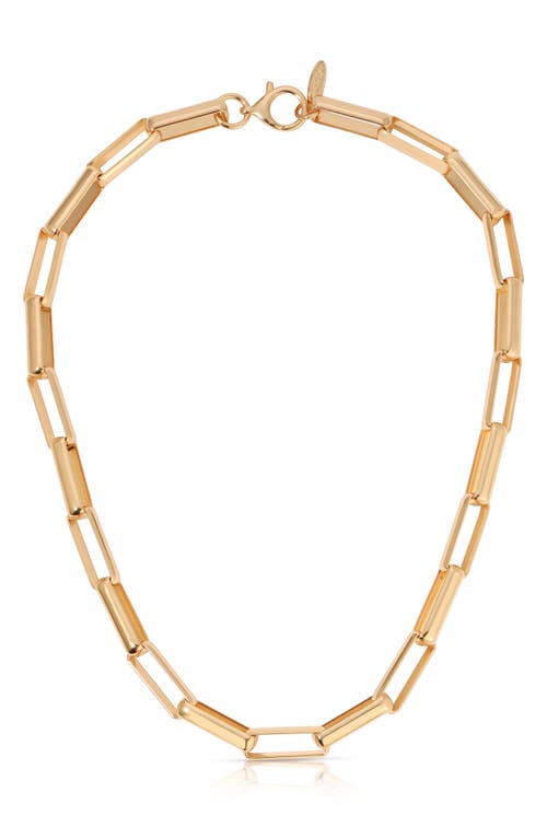 Ettika Rectangle Chain Necklace in Gold at Nordstrom