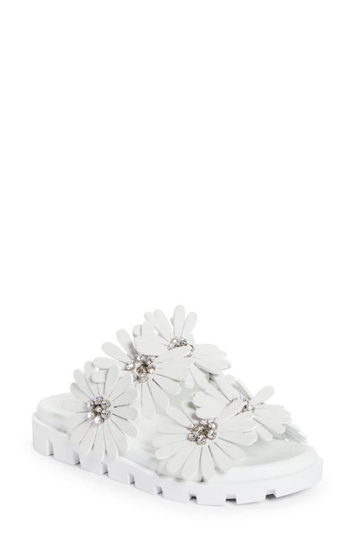 Christian Louboutin Flora Cool Slide Sandal Bianco at Nordstrom,