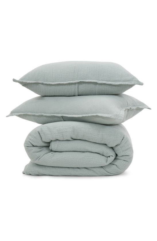 Pom Pom At Home Waverly Duvet Set, Twin In Sea Glass