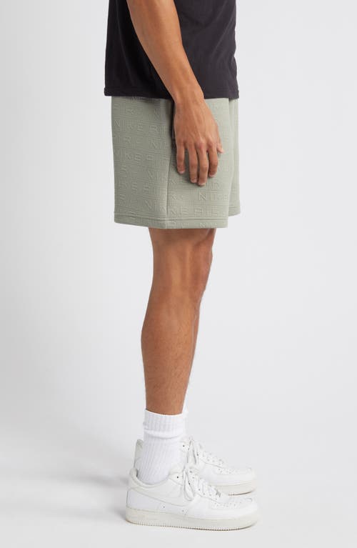 Shop Nike Sportswear Air Knit Shorts In Dark Stucco/dark Stucco