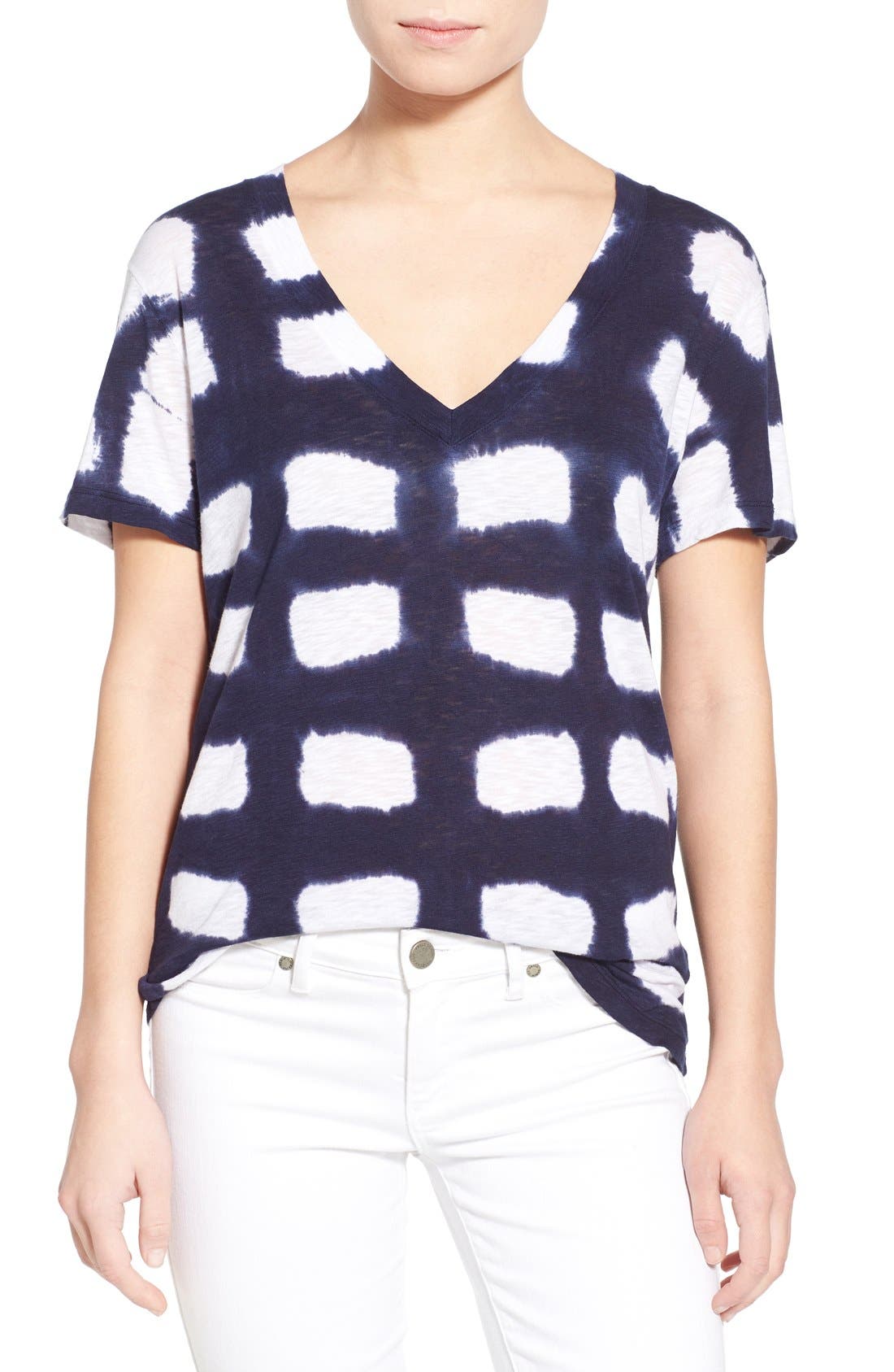 Splendid 'Vista' Tie Dye VNeck Tee Nordstrom