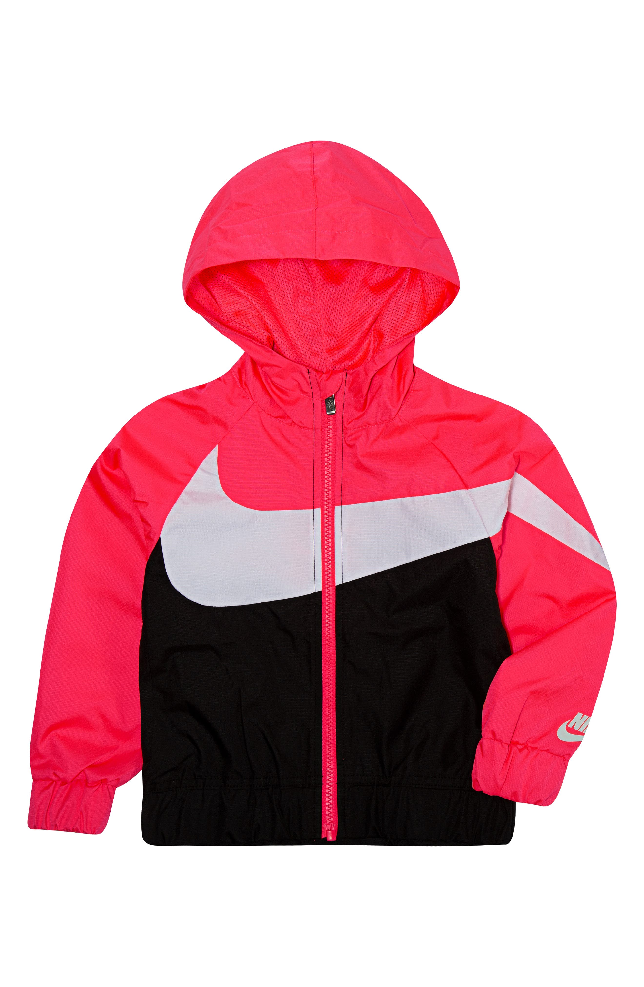 Nike Kids' Swoosh Windrunner Water Resistant Hooded Jacket In Racer Pink