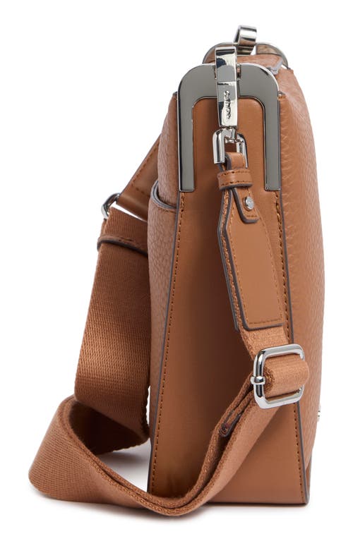 Calvin Klein Fay North/south Crossbody Bag In Caramel