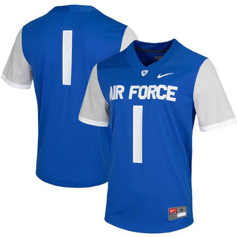 Men's Nike #1 Royal Boise State Broncos Untouchable Game Jersey