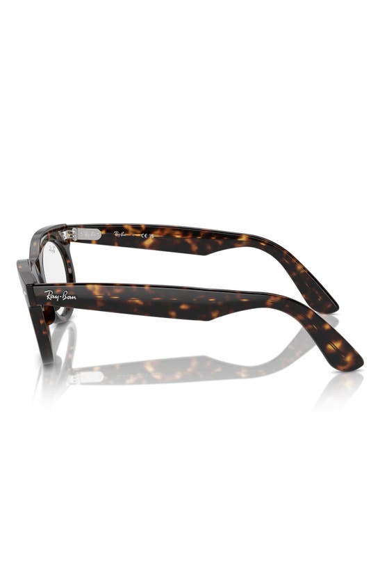 Ray Ban Wayfarer 53mm Polarized Oval Sunglasses In Havana