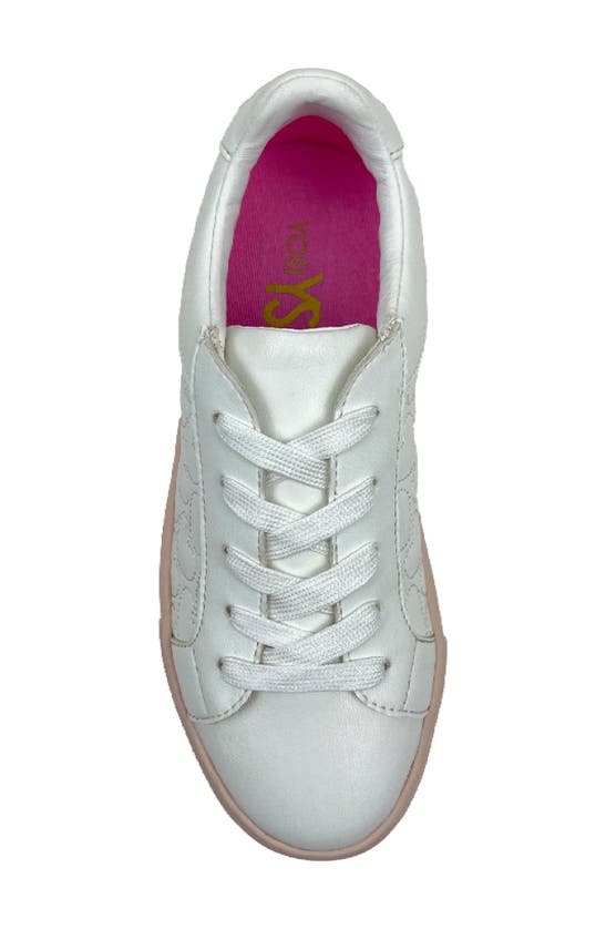 Shop Yosi Samra Kids' Miss Ari Sneaker In White