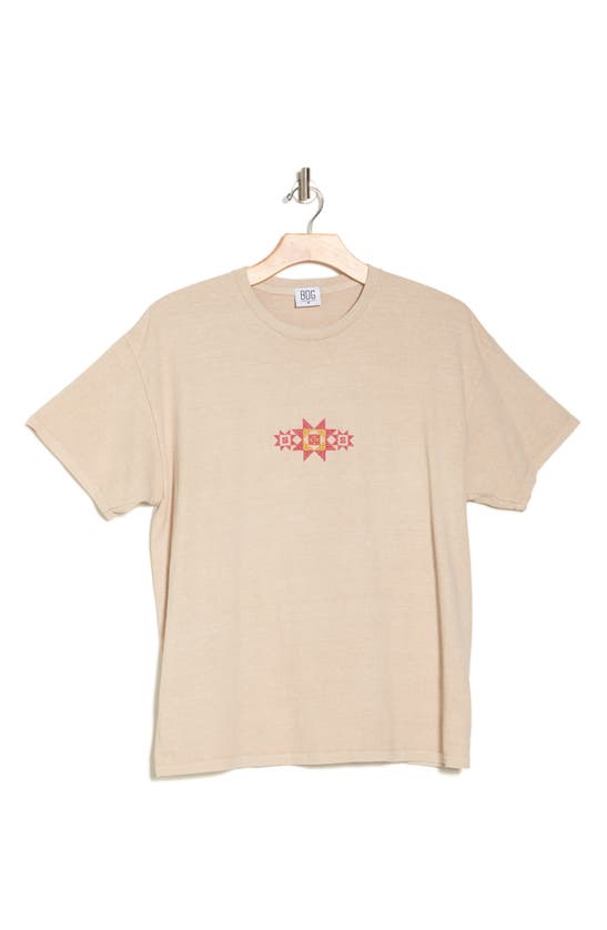 Shop Bdg Urban Outfitters Cross Stich Cotton T-shirt In Ecru