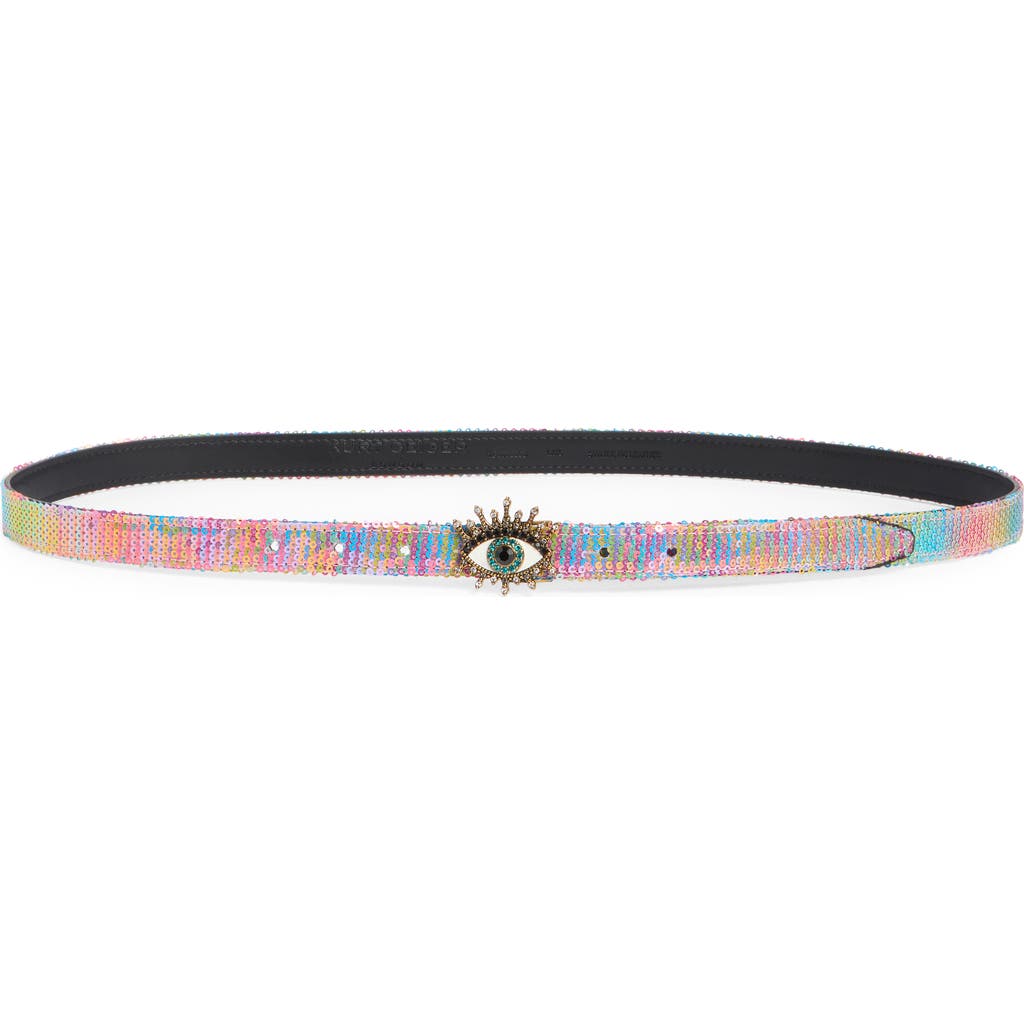 KURT GEIGER KURT GEIGER LONDON SEQUIN EVIL EYE BELT