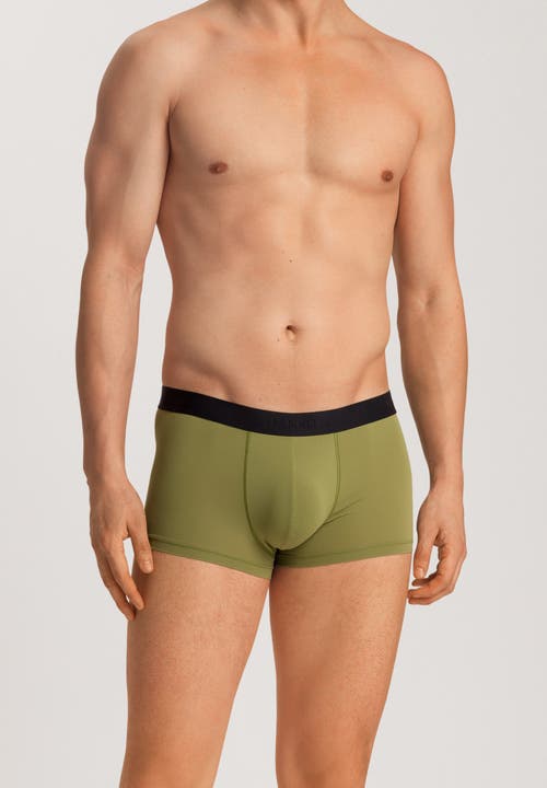 Hanro Micro Touch Boxer Brief In Olive Branch