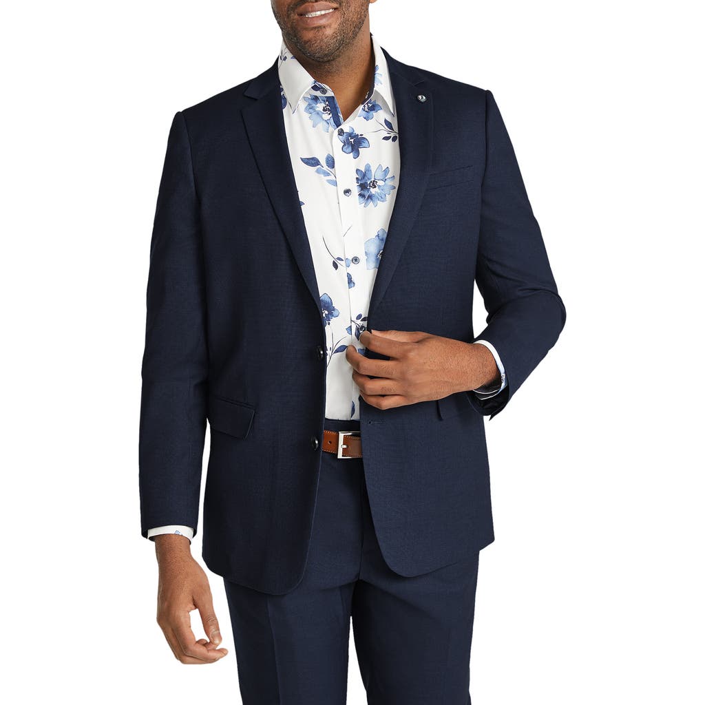 Johnny Bigg Diego Stretch Birdseye Suit Jacket In Royal