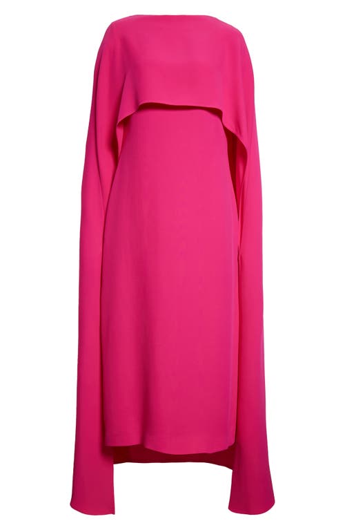 valentino pink cape dress Valentino Garavani cut-out detail cape dress