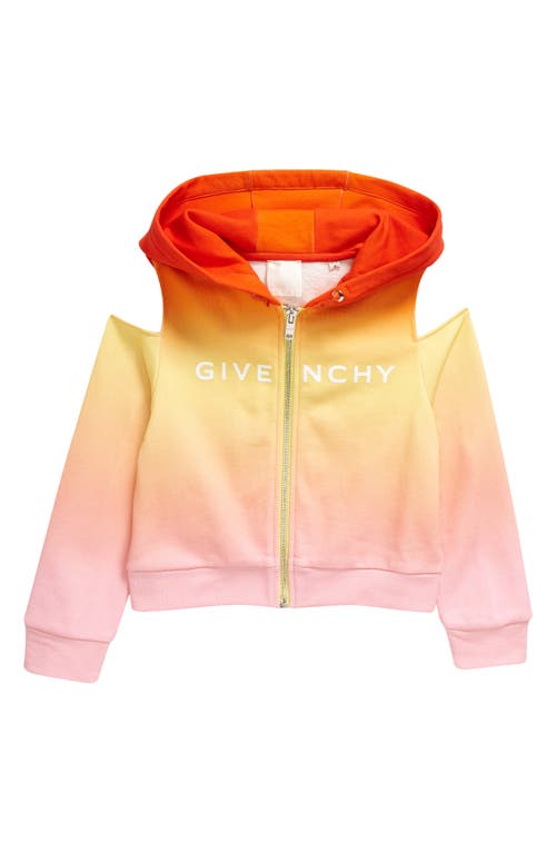GIVENCHY KIDS Sunset Cold Should Front Zip Hoodie in Z40-Unique