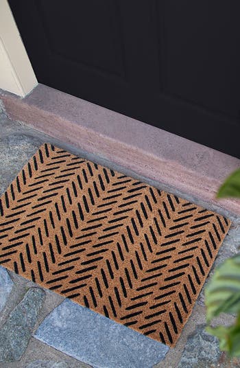 Fishbone Coir Doormat - Entryways