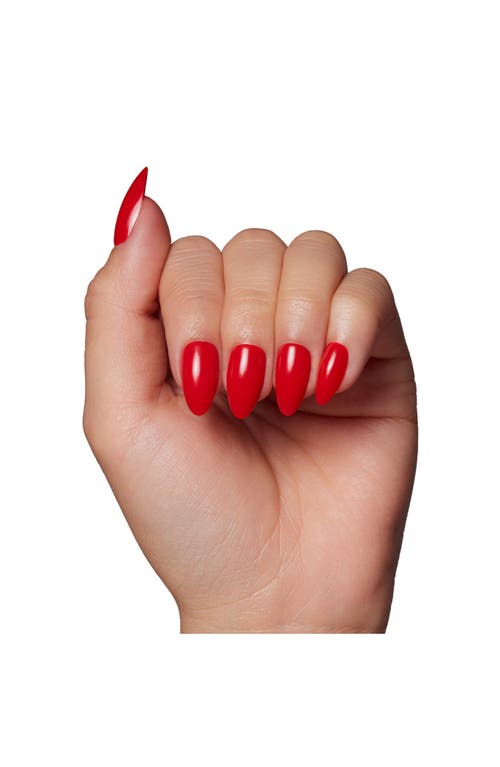 Shop Glamnetic Short Almond Press-on Nails Set In Fiery Red