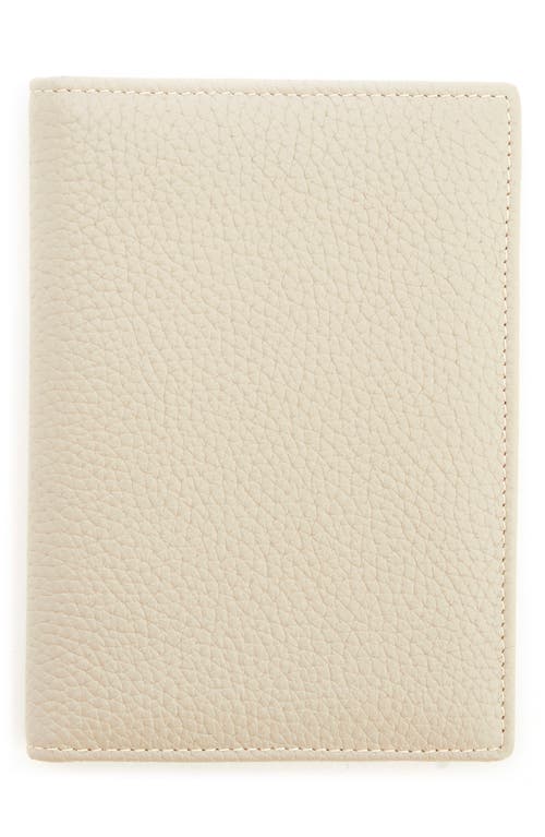 ROYCE New York Personalized Leather Vaccine Card Holder in Taupe - Gold Foil 