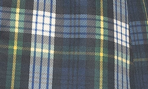 Alexia Admor Gwen Jacket Star Button Blazer In Blue Plaid